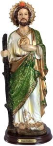 9 Inch Saint St. Jude Thaddeus Glitter Statue Figurine